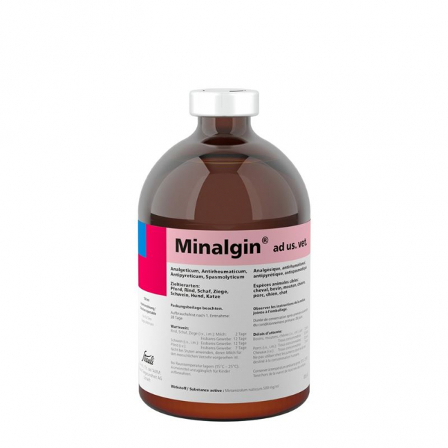 MINALGIN Inj Lös 500 mg/ml ad us vet.