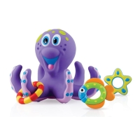 NUBY Плавающий осьминог с игровыми фигурками NUBY Плавающий осьминог с игровыми фигурками