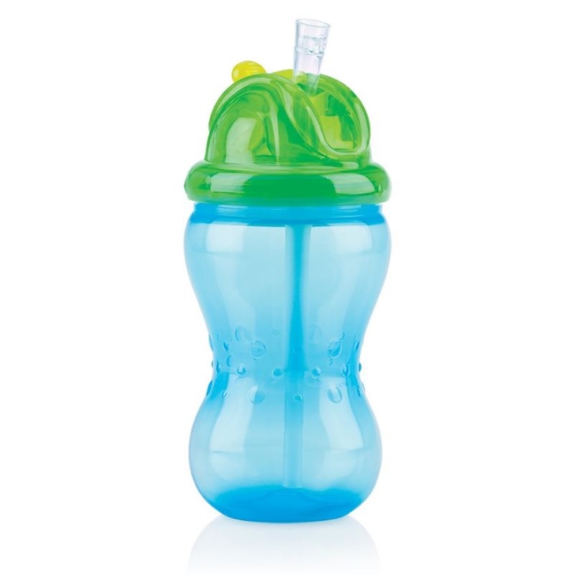 NUBY Trinkhalmfla Flip-It Original BLAU Trinkh lan