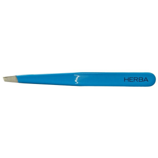 HERBA Pinzette schräg Inox glossy hellblau