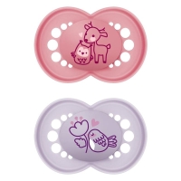MAM Original Nuggi 6-16m pink/purple