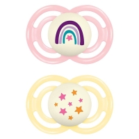 MAM Perfect Night Nuggi 6-16m pink/yellow MAM Perfect Night Nuggi 6-16m pink/yellow