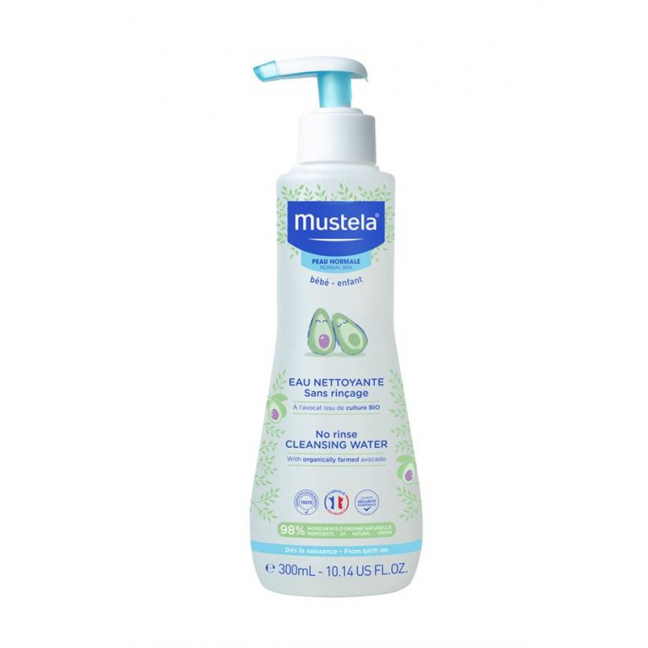 Чистящая жидкость MUSTELA без смывания и снятия кожицы.