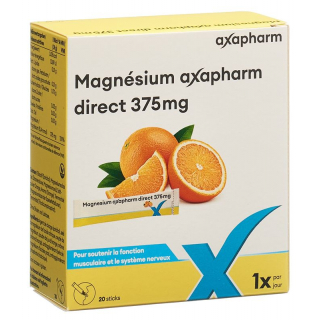 MAGNESIUM AXAPHARM direct Sticks 375 mg