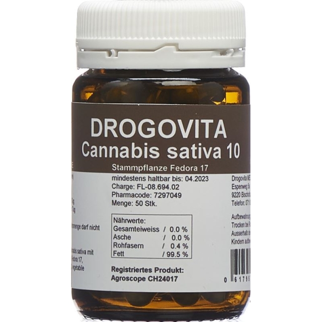 DROGOVITA Cannabis sativa 10 Kaps