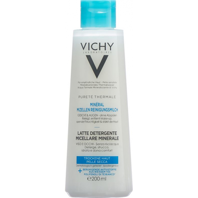 Мицеллярное молочко VICHY Pureté Therm сухое.