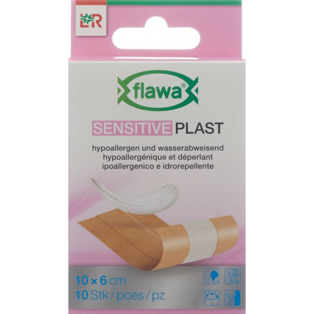 Flawa Sensitive Plast 8x10см 10 штук