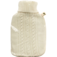 FROSCH Wärmflasche PVC 1.8l Strickbezug weiss FROSCH Wärmflasche PVC 1.8l Strickbezug weiss
