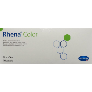 RHENA Color Elast Binde 8cmx5m blau offen