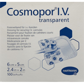 COSMOPOR I.V. 6x5cm transparent