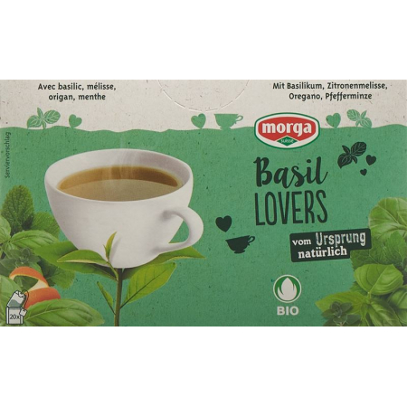 Футболка MORGA Basil Lovers с органическим бутоном H