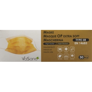 VASANO OP Maske extra IIR D/F/I/E gelb