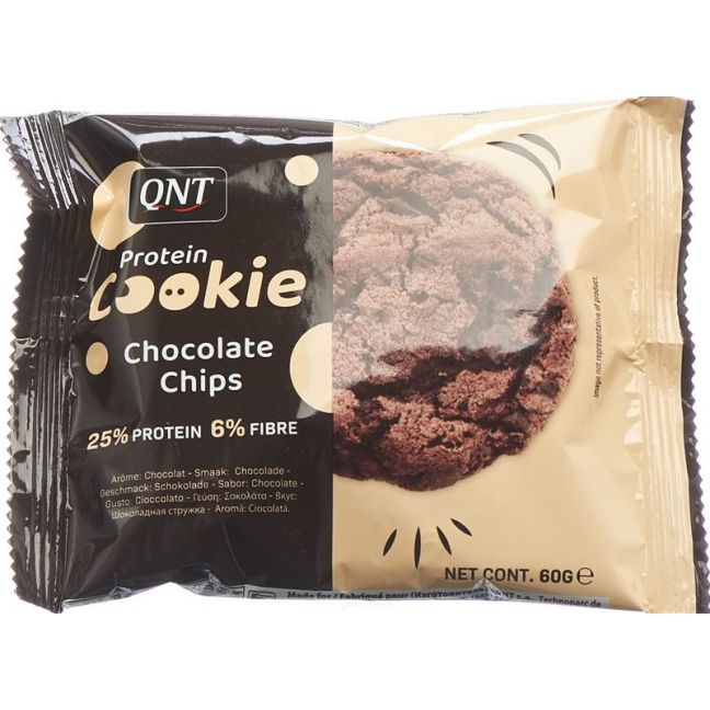 QNT Protein Cookie Шоколадные чипсы 12 x 60 г