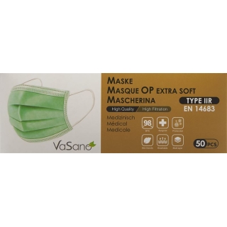 VASANO OP Maske extra IIR D/F/I/E grün