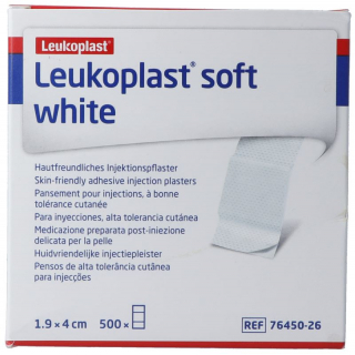 LEUKOPLAST soft white Injektionspf 1.9x4cm