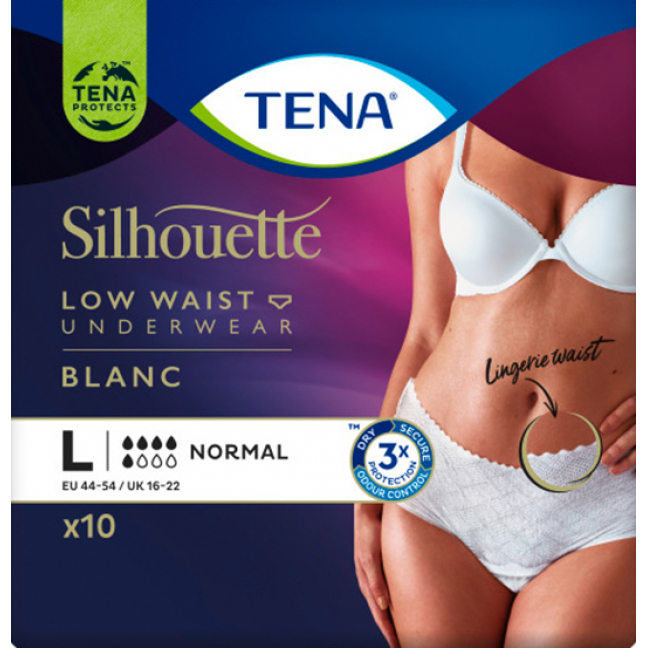 TENA Silhouette Normal L белый