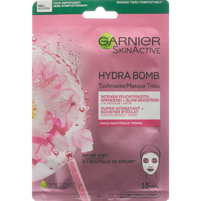 GARNIER Tuchmaske Hydra Bomb Sakura