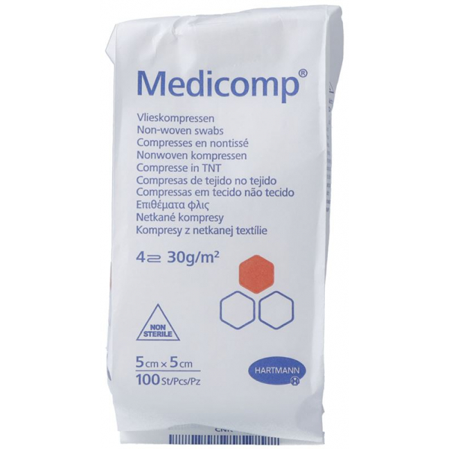 Medicomp 4-кратный S30 5х5см нестерильный пакет 100 шт.