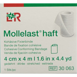 MOLLELAST haft Fixierbinde 4cmx4m weiss