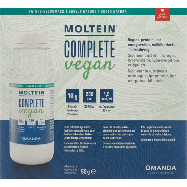 Moltein Complete Vegan Nature 6 FL 58г