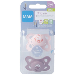 MAM Original Nuggi Silicone для девочек 0–6 мес.