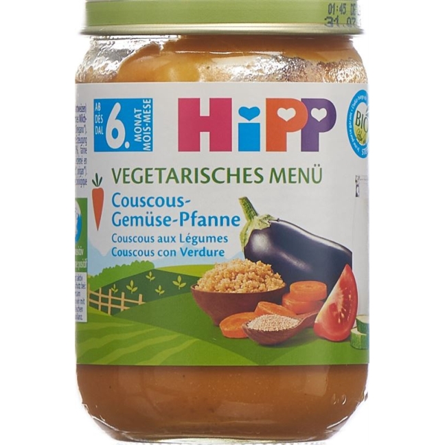 HIPP Bio Couscous Gemüse Pfanne (neu)