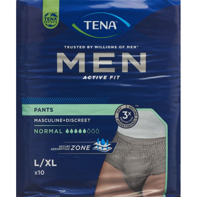 Брюки TENA Men Active Fit Normal L/XL, 10 шт.