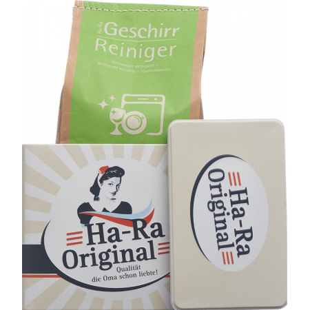 HA-RA Geschirr-Reiniger und Nostalgie-Dose