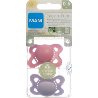 MAM Original Nuggi Pure Rubber 0-6 месяцев 2 шт.