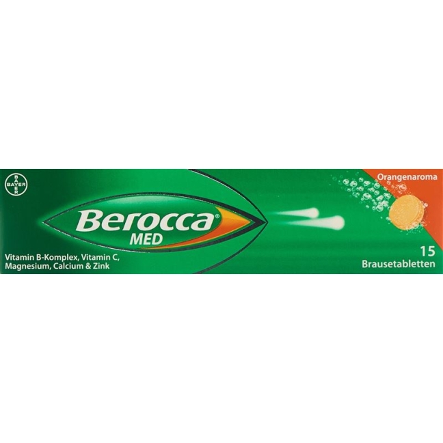 BEROCCA MED шипучие таблетки с ароматом апельсина