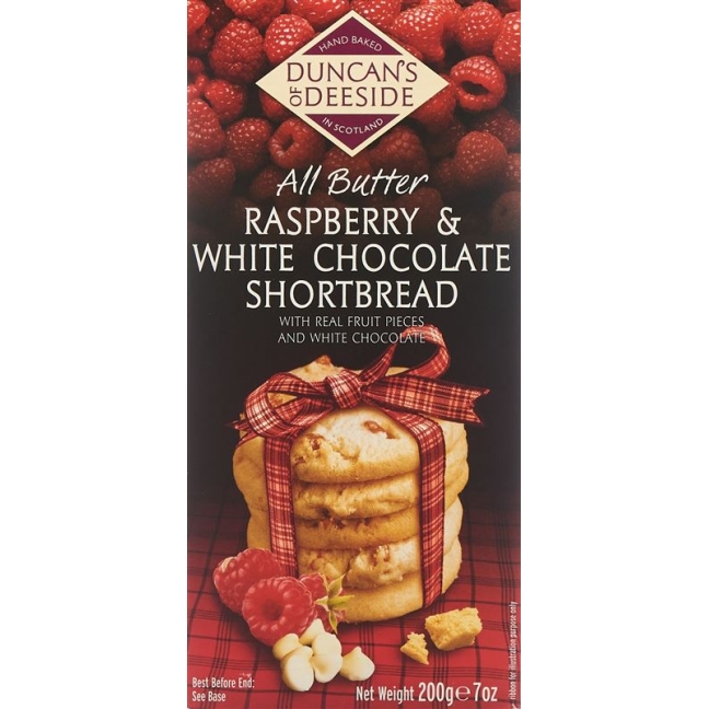 DUNCANS Shortbread Raspberry Whi Choco Chips