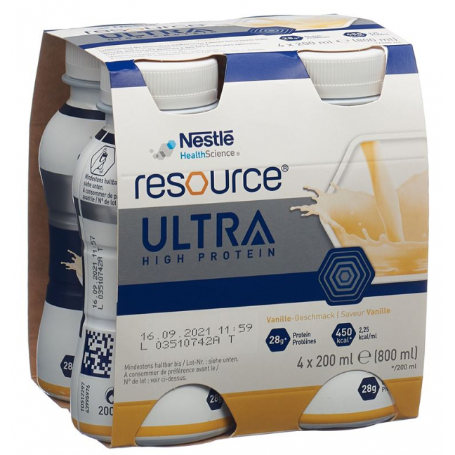 Resource Ultra High Protein Vanilla 4 фл 200 мл
