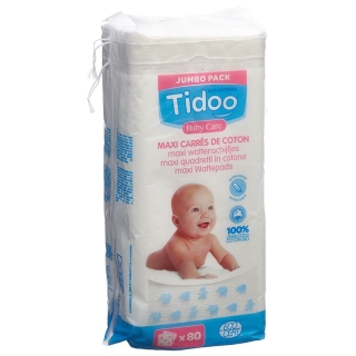 TIDOO Maxi Baumwoll-Quadrate Familie Bio