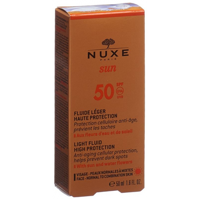 NUXE SUN SPF50 Léger Visage Haute Prot