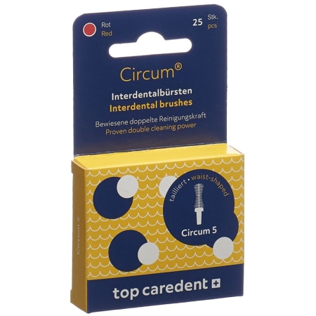 TOP CAREDENT Circum 5 Int Bürsten rot