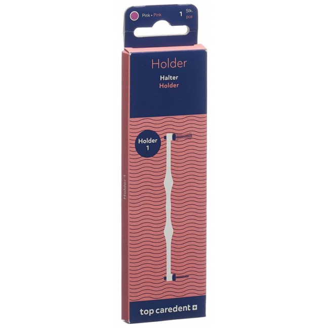 TOP CAREDENT Holder 1 Halter Interdental L pink