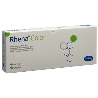 RHENA Color Elast Binde 4cmx5m grün offen