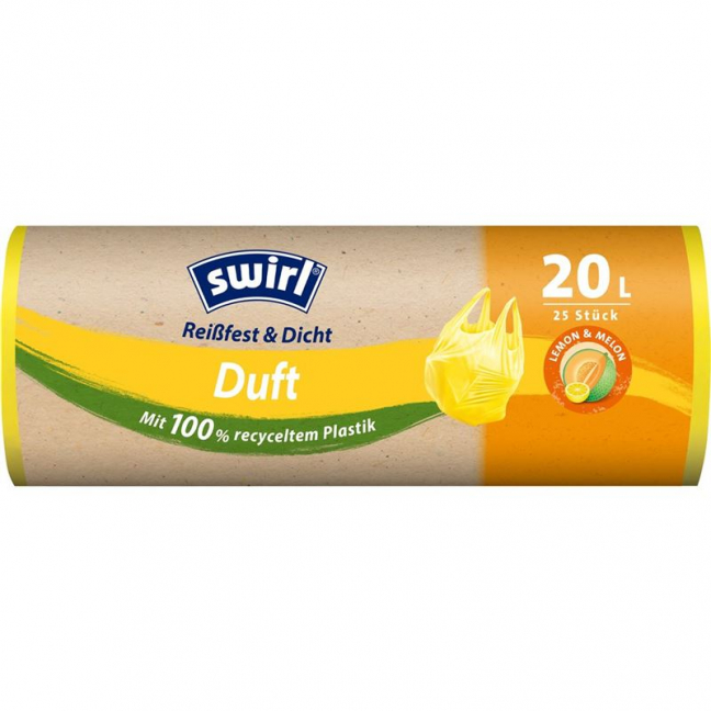 SWIRL Duft-Müllbeutel 20l Lemon-Melon