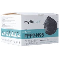 MYFIXMASK FFP2-Maske N95 schwarz MYFIXMASK FFP2-Maske N95 schwarz