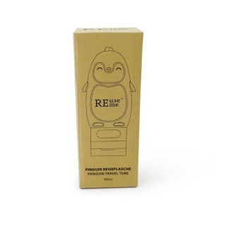 REUSEME Pinguin Sili Kosmetik Reisefla 90ml Fa ass