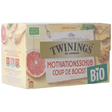 Twinings Motivation Boost Organic 20 пакетиков по 2 г