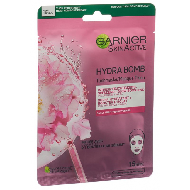 GARNIER Tuchmaske Hydra Bomb Sakura