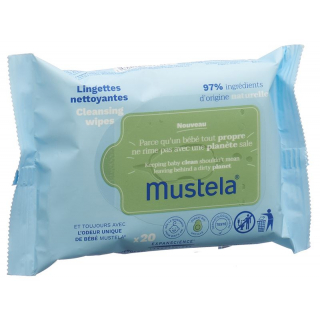 Чистящие салфетки Mustela для нормальной кожи, 20 шт.