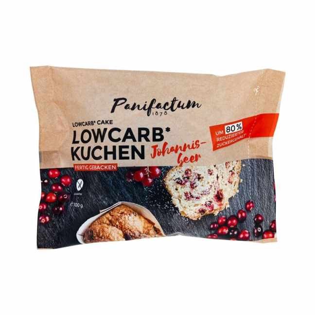 PANIFACTUM Lowcarb Johannisbeerkuch glutenfr