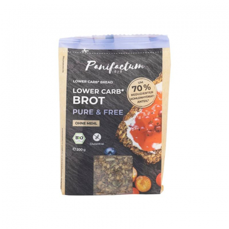 PANIFACTUM Lowcarb Brot Pu&Free Bio glutenfr