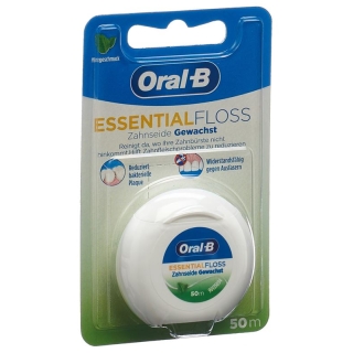 Oral-B Essentialfloss 50 м мятный вощеный