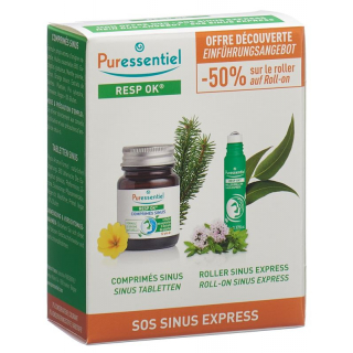 PURESSENTIEL Sinus Box капсулы + шариковый аппликатор