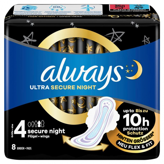 ALWAYS Ultra Binding Secure Night с крыльями