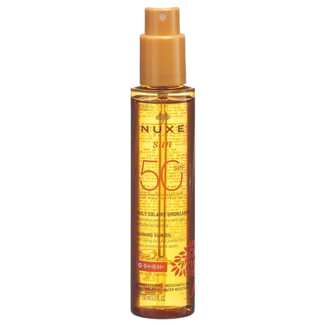 NUXE SUN Huile Bronz Vis&Corps Spf50