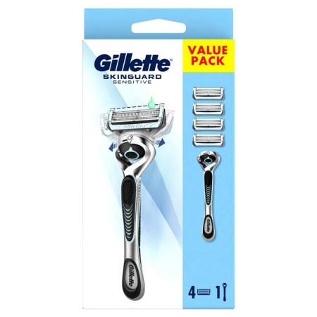 GILLETTE SkinGuard Sens Kling Flex 4 шт.+ручка(и)